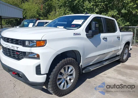 2019 Chevrolet Silverado 1500 Custom из США, поврежденный, VIN 3GCUYBEF4KG700928